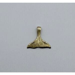Vintage 14k Gold Whale Tail Charm